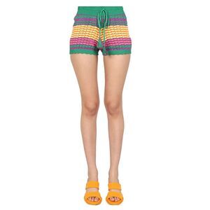 Gallo 1927 Women Stripe Pattern Shorts